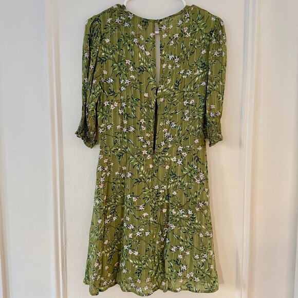 MINKPINK A-Line dress, green floral - Picture 5 of 6